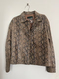 Harvé Benard brown snake print jacket