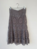 Grey crochet skirt