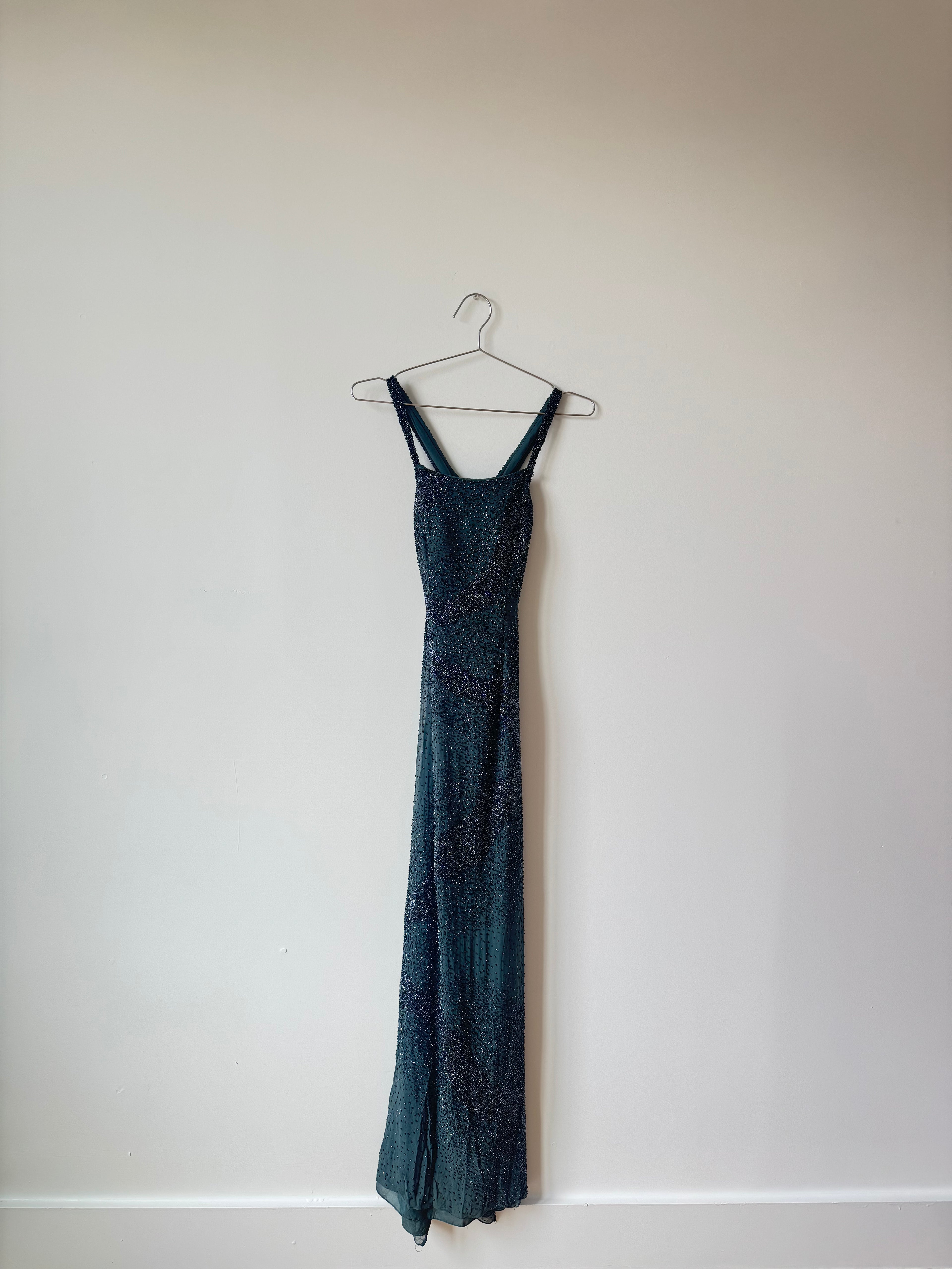 Grey beaded gown
