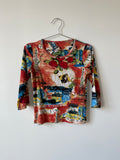 Parisian printed top