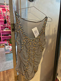 Grey sequence top