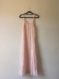 Light pink sheer maxi dress