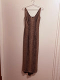 Animal print maxi dress