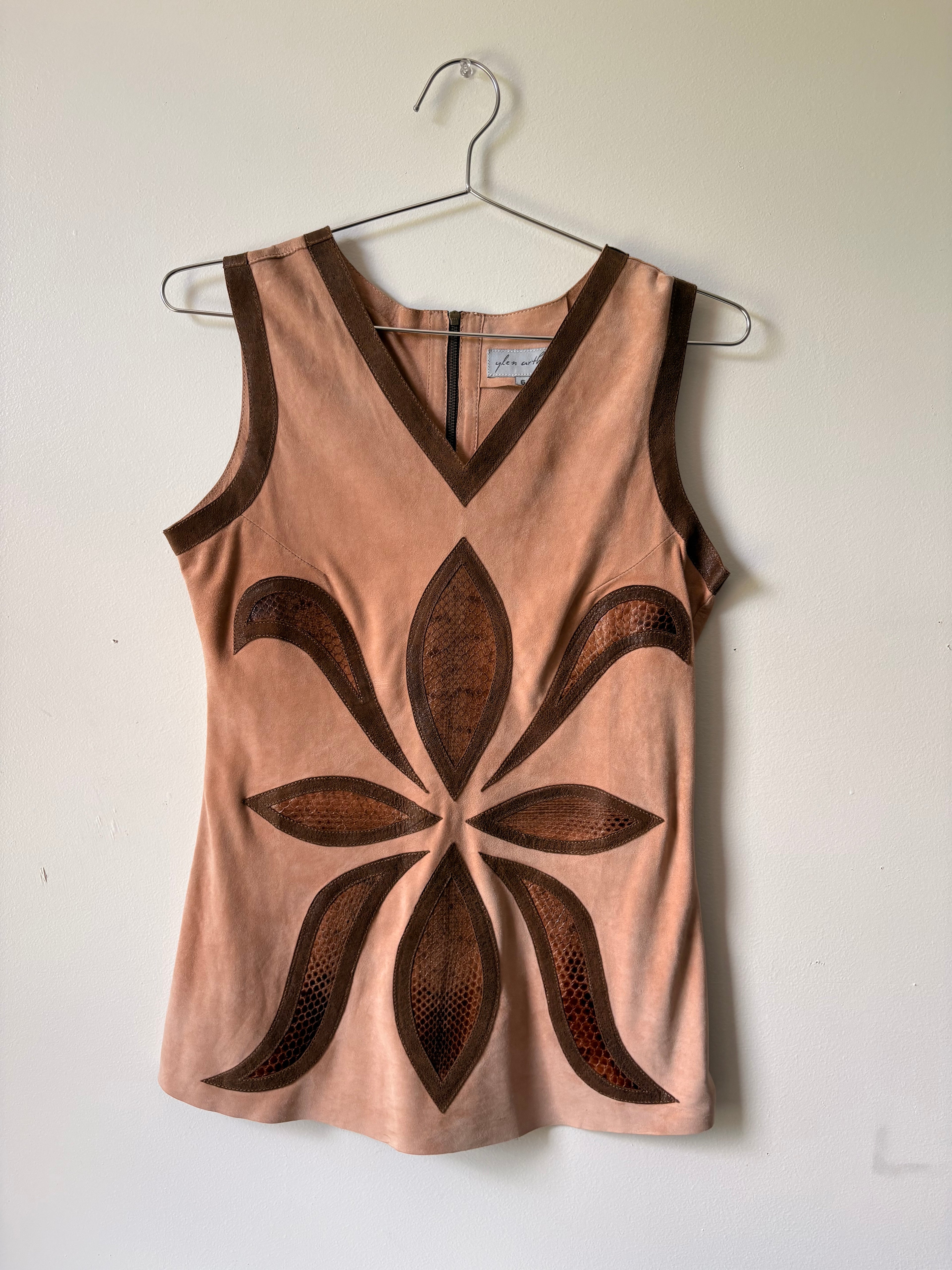 Archival suede top