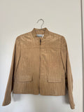Gold plisse top