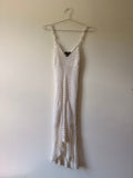 White crochet dress