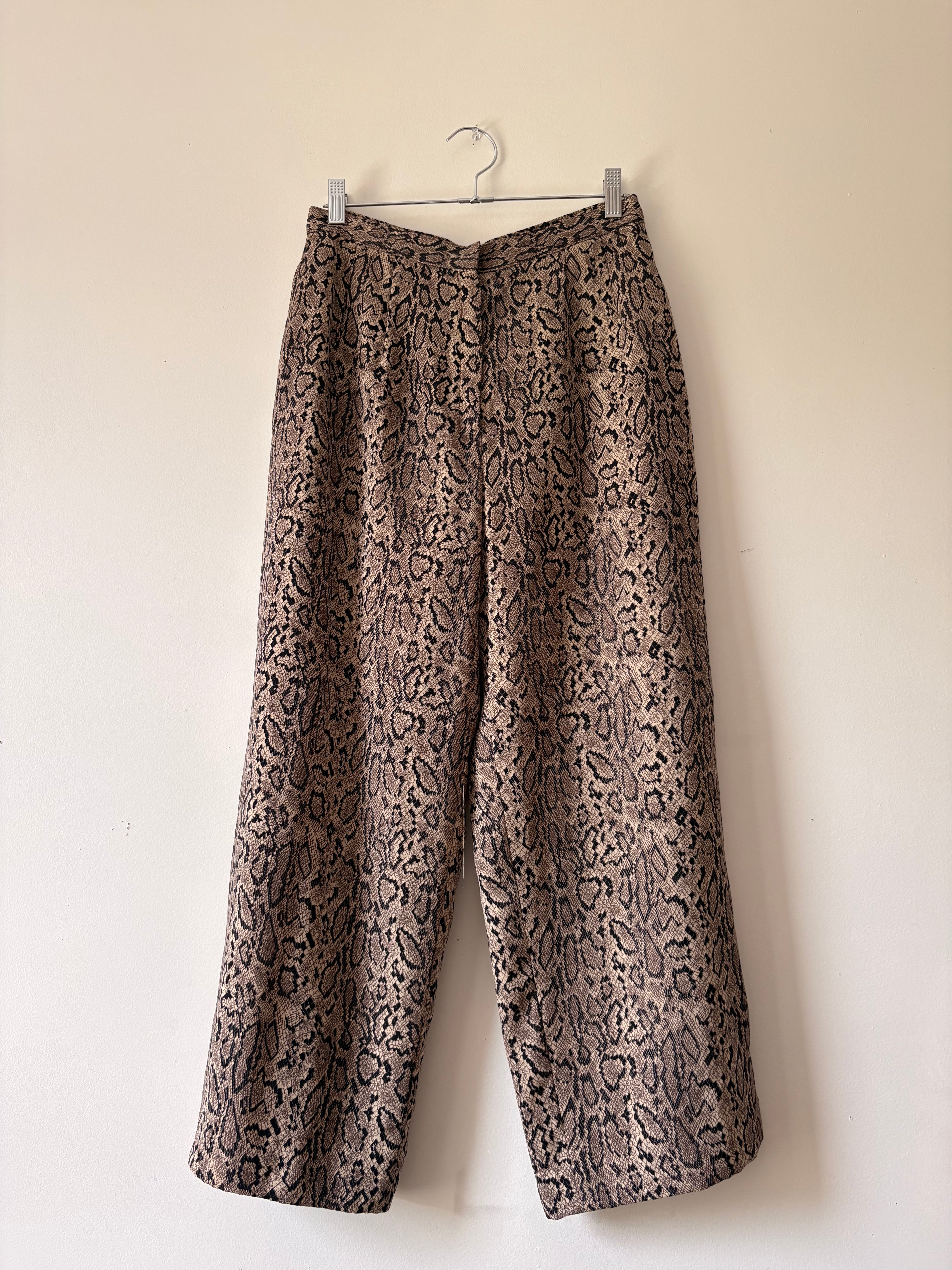 Snake print pants