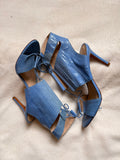 Blue cuff heels