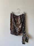Animal print sleeveless y2k top