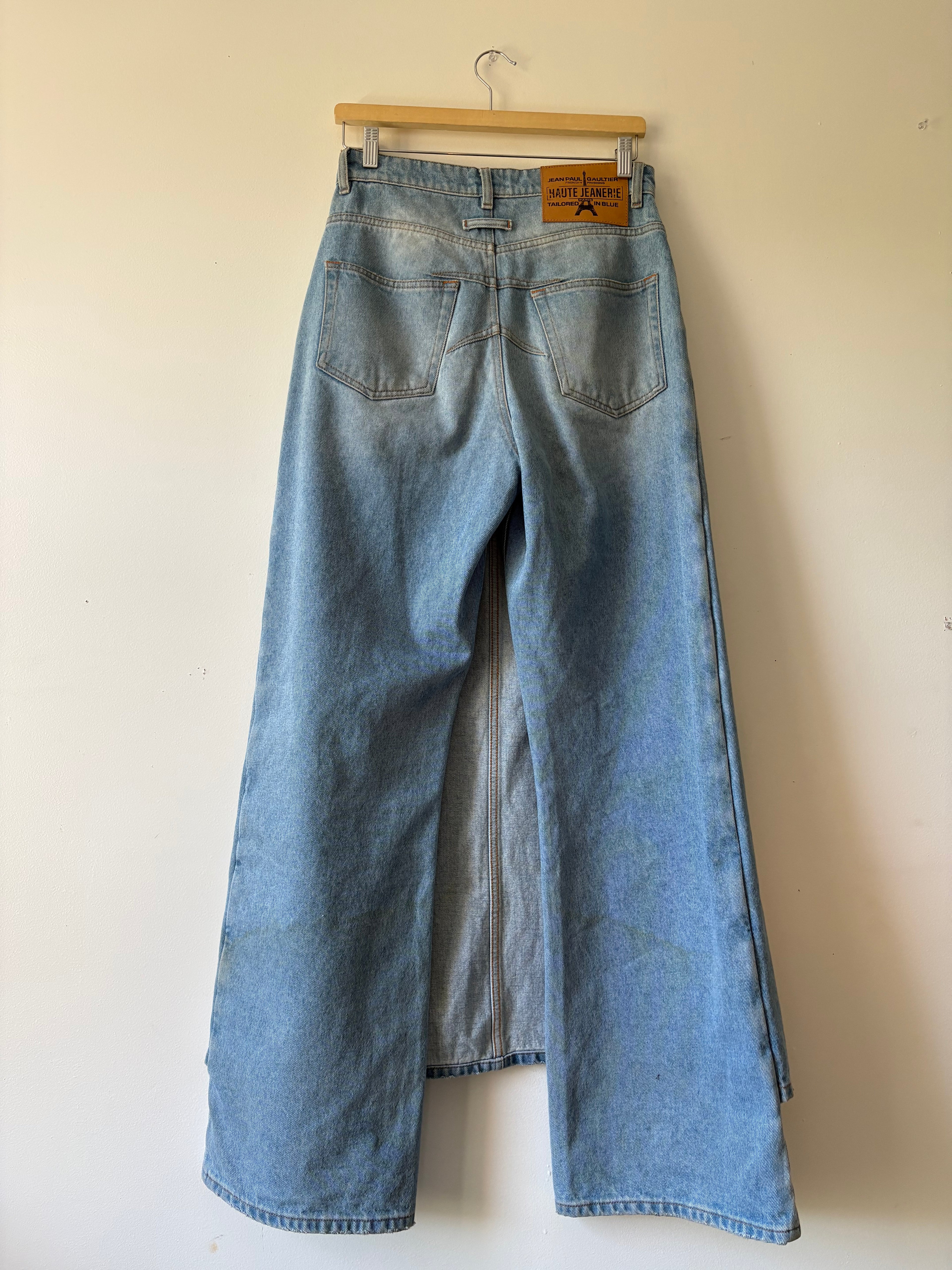 Jean Paul Gautier denim skirt pants