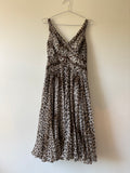 Tadashi animal print silk dress