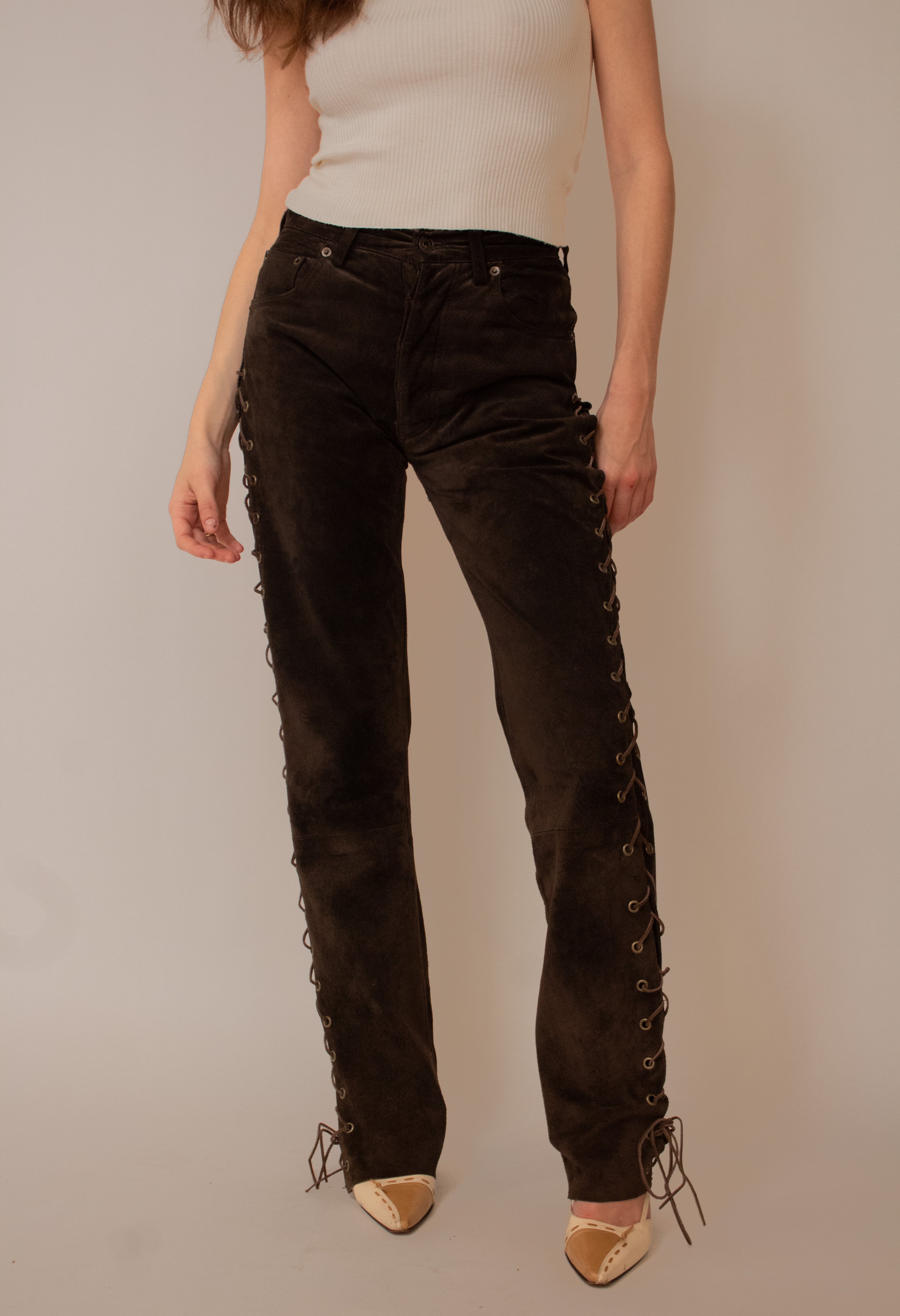 Laced Pants Chocolate