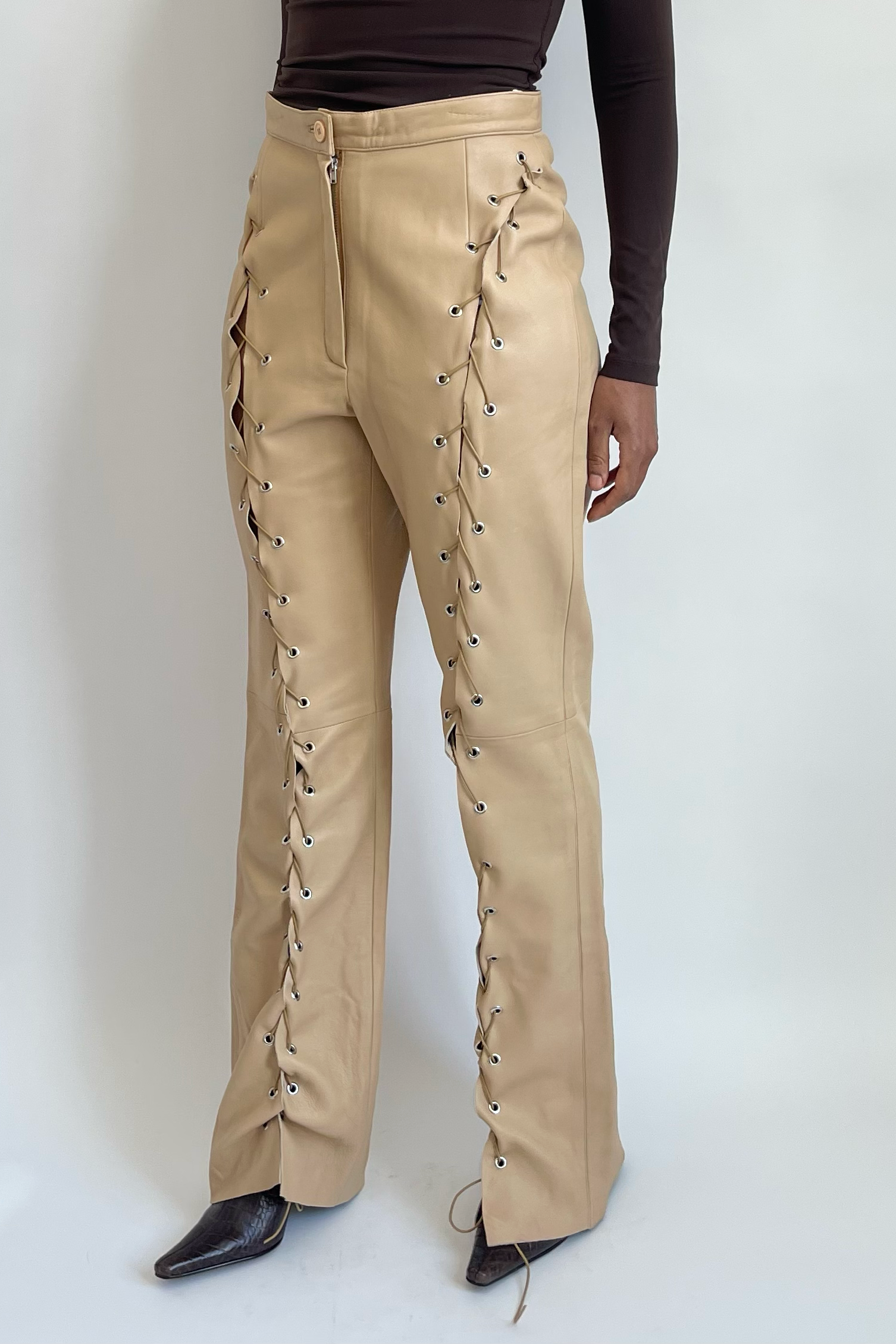 Laced Pants Cremás