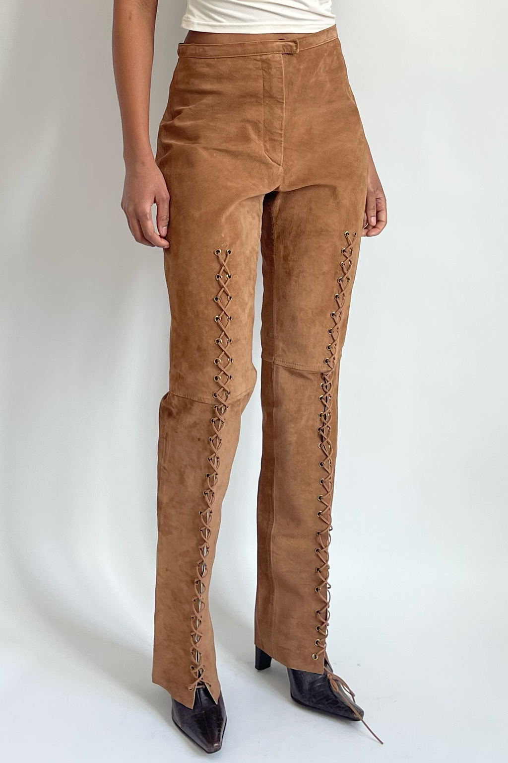 Laced Pants Brown