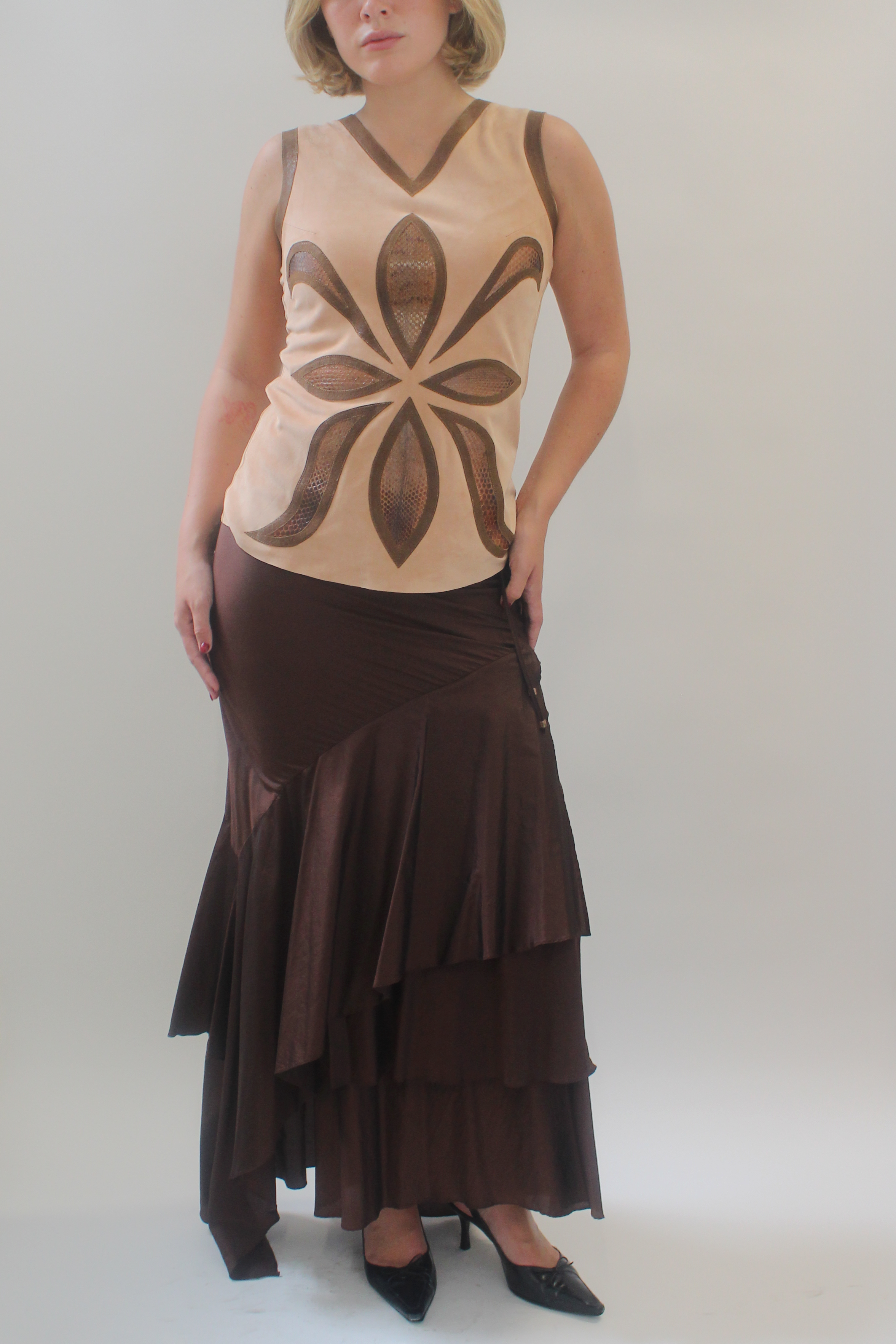 Archival suede top