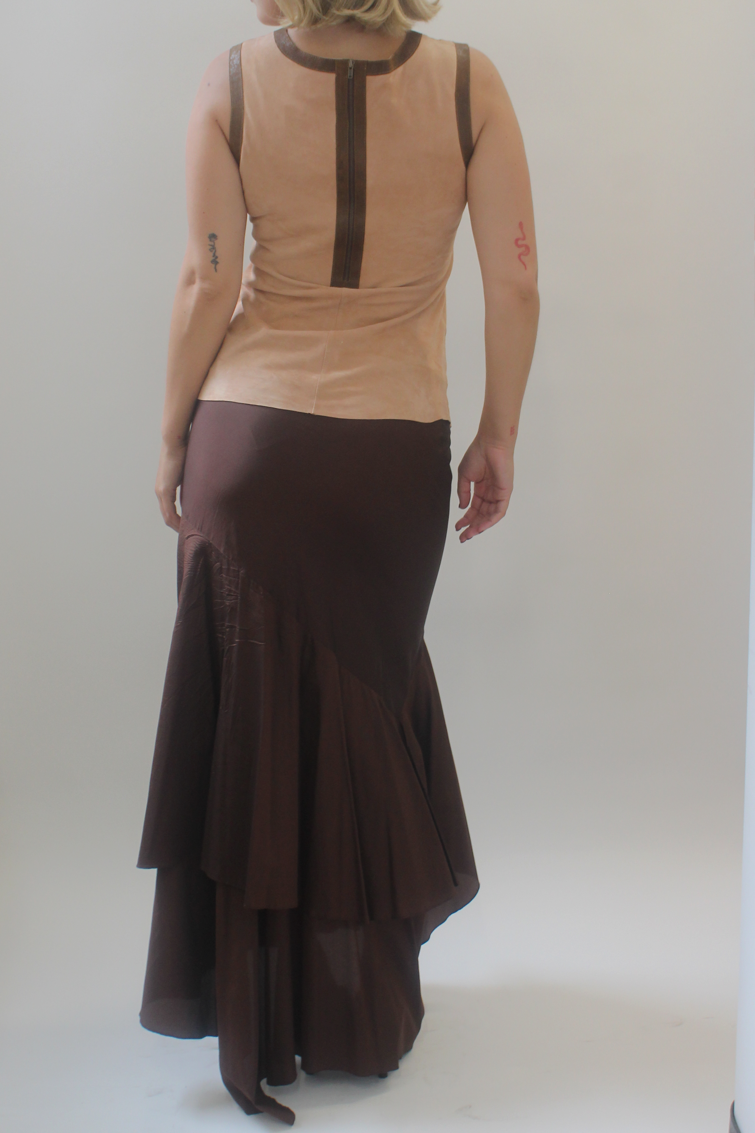 Archival suede top