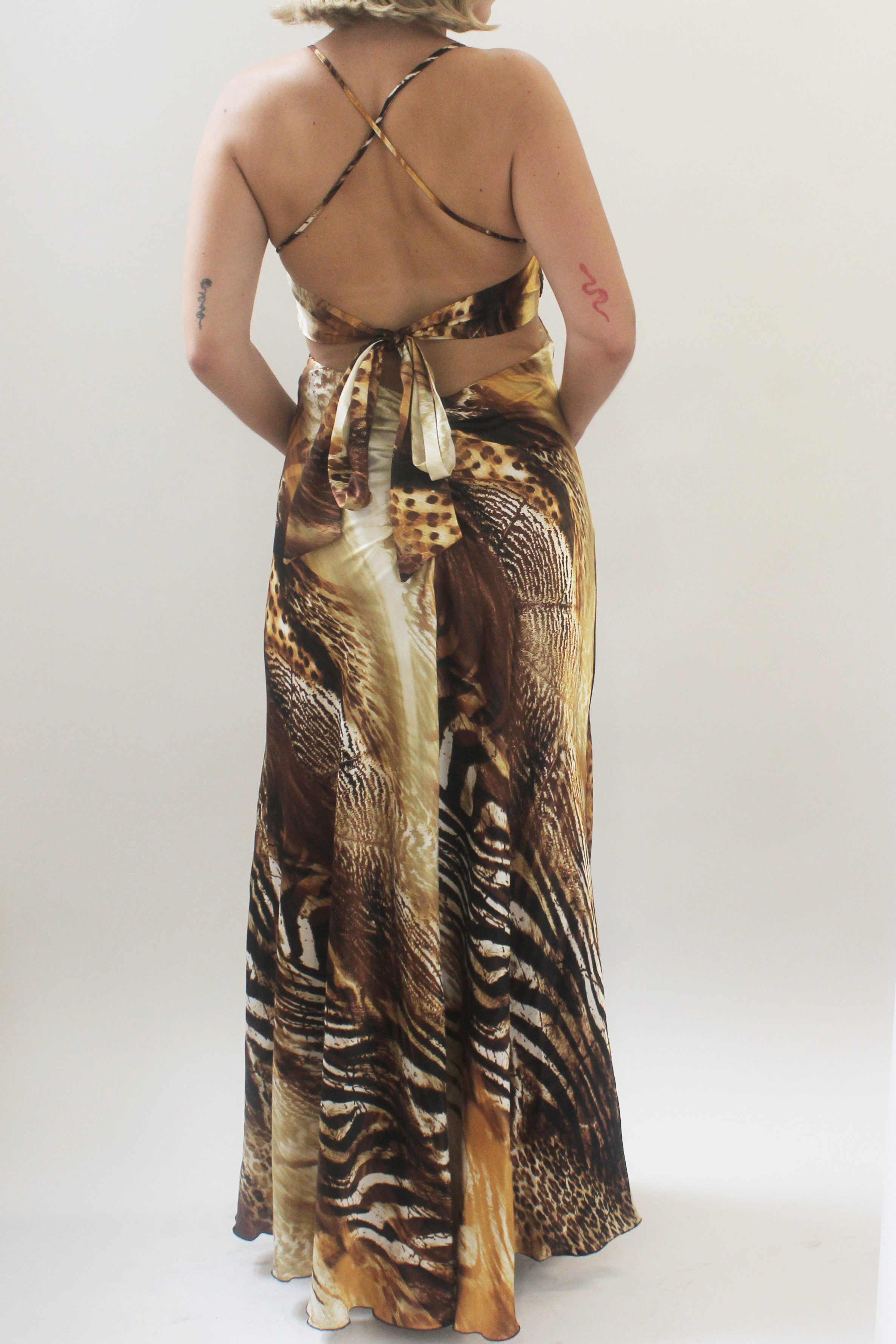 Animal print maxi dress